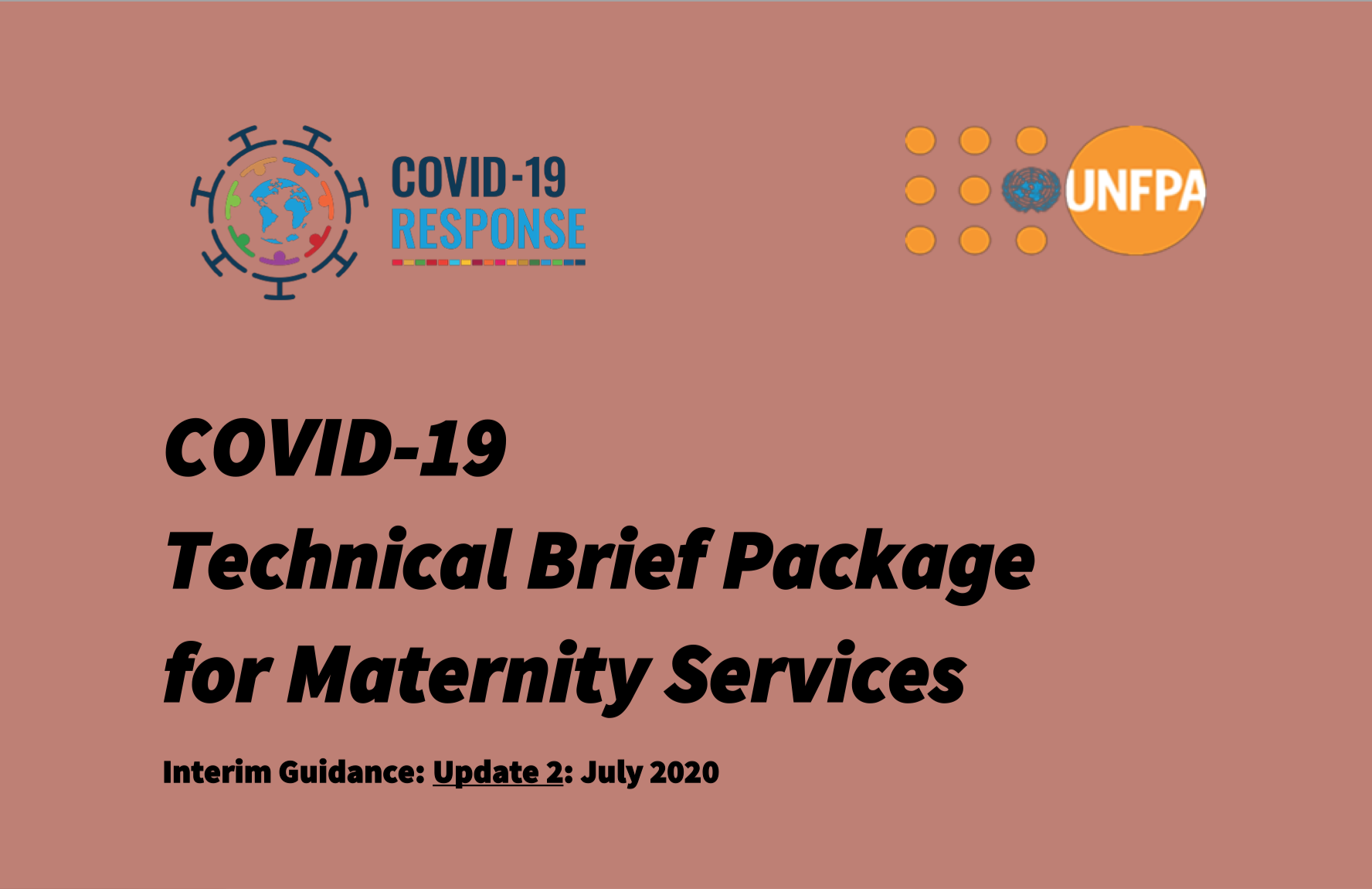 COVID-19 Technical Brief for Maternity Services